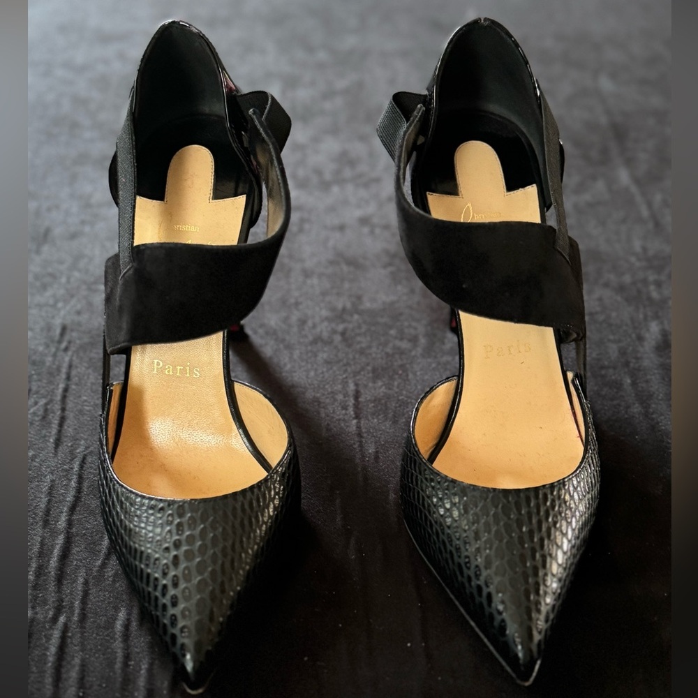 Christian Louboutin black heel size 38.5